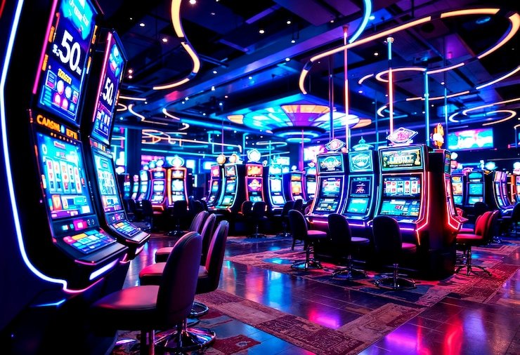Studio live-dealer misteri bet77 dengan meja profesional dan multi-kamera